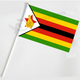 Mini Zimbabwe hand flag Zimbabwe hand waving stick flag