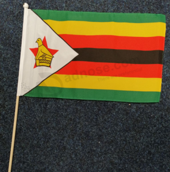 나무 막대기 짐바브웨 휴대용 응원에 대 한 흔들며 깃발