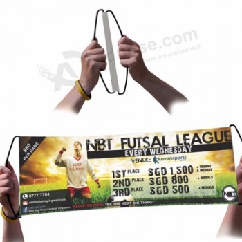 2019 Promotional advertising hand roll up banner hand held scrolling banner