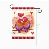 Flying polyester valentines lovely home decorative garden flag
