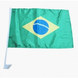 High Quality Brazil Car Flag Custom National Car Flags