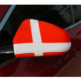 Red color springy Switzerland country car mirror flag cover