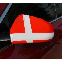 Rode kleur veerkrachtig Zwitserland land auto spiegel vlag dekking