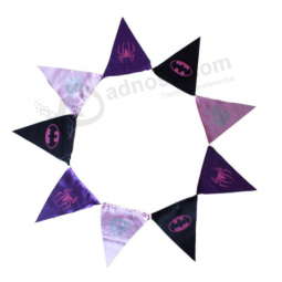 Logo print triangle pvc pennant bunting banner