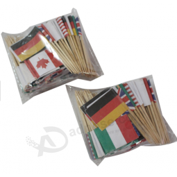 Country Flag Toothpicks, Party Flag Picks, Cocktail Flag Toothpicks