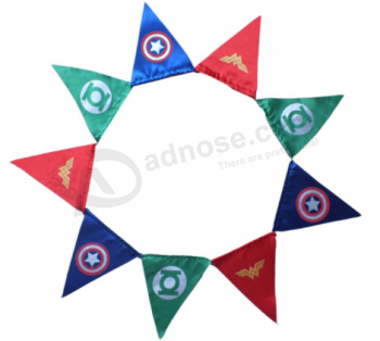 Decoration advertising triangle bunting string flag