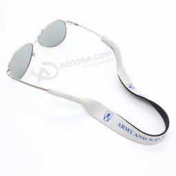 Personalized safety sunglasses strap, neoprene eyeglass holder