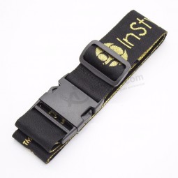 Printed Logo Custom luggage belt with detachable buckle