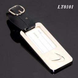 High Quality Promotional Souvenir Bag Tag Rectangle Shape Stainless Steel Engrave Metal Golf Club Luggage Tag