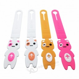 Hot sale 1pc cute Suitcase Cartoon Luggage Tags design ID Tag Address Holder Identifier Label travel Accessories