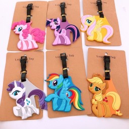 Cute horse Luggage Tag Travel Accessories Portable Fashion Cartoon TSUM ID Address Baggage Labels Suitcase Boarding Tags