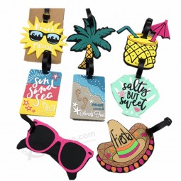 Women Men Fruit Cartoon  Luggage Tag Silica Gel Suitcase ID Addres Label Holder Baggage Boarding Tags Travel Accessories