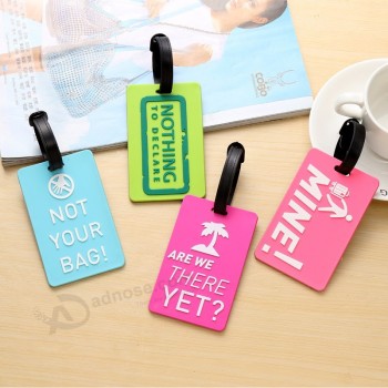 Suitcase Luggage Portable Tags Identifier Label ID Address Holder Environmental Protection Cover Luggage Tag Travel Accessories