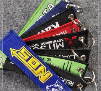 Hot Selling Fabric Embroidery Key Chain