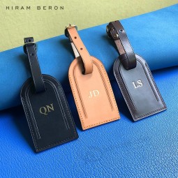 Personalized custom name initial hot stamping luggage tag print logo