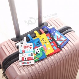 Carton Luggage Tag Silica Gel Suitcase ID Address Holder Baggage Boarding Tags Portable Label
