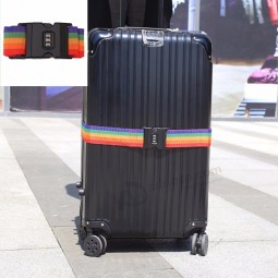 travelpro luggage straps Cross Belt Packing Adjustable Travel Suitcase Nylon 3 Digits Password Lock Buckle Strap Baggage Belts Strap Lock