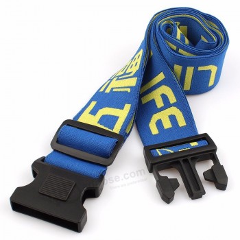 professional custom elastic adjustable detachable buckle luggage belt