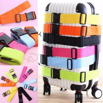 custom adjustable luggage strap nylon belt cross for travel bag