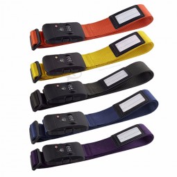 Adjustable Suitcase Combination Luggage strap with Lock wholesale