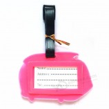 3D carton soft rubber tag luggage tag