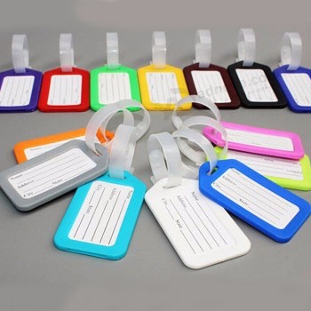 personalized PVC rubber custom  tag luggage pvc rubber bags tags
