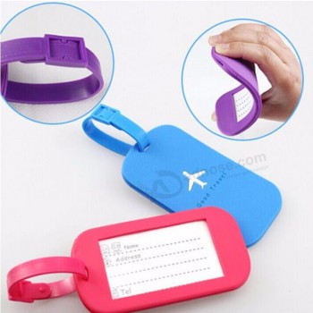 Customized Pvc Soft Aircraft Silicone Luggage Tags