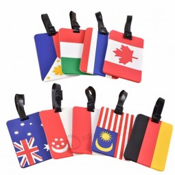 Customized and wholesale baggage tag attachments for national flags