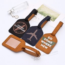 Leather Suitcase Luggage Tag Label Bag Pendant with Name ID Address Tags