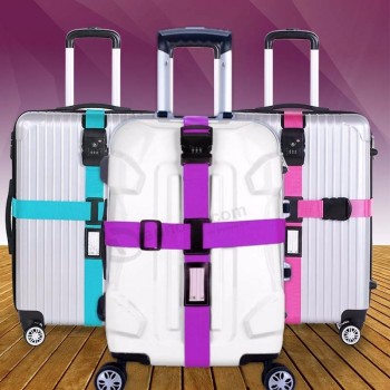 Adjustable luggage straps with Password Lock strap maker