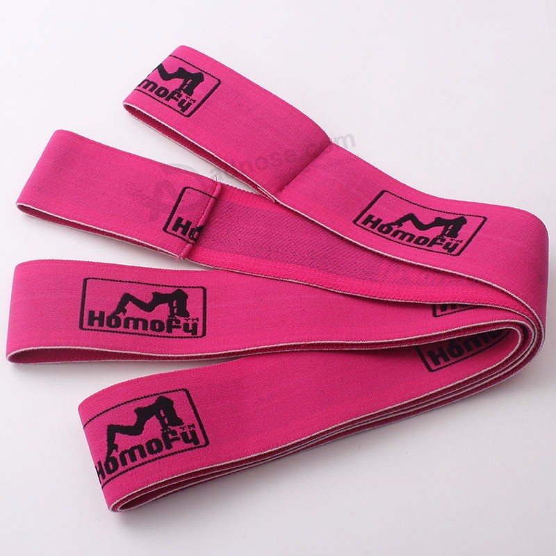 Fashion yoga strap,elastic yoga band,jacquard polyester yoga webbing with any color