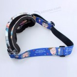 fashion sport sunglasses strap silk print logo