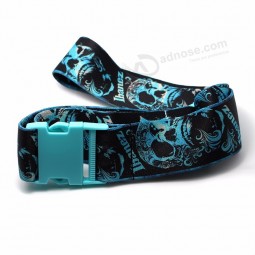 High quality luggage belt custom adjustable luggage bag strap with plastic buckle for suitcase