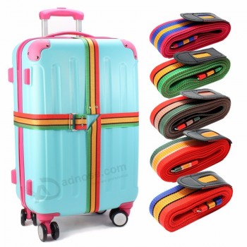 Minorder Rainbow Travel Cross Luggage Suitcase Strap china supplier