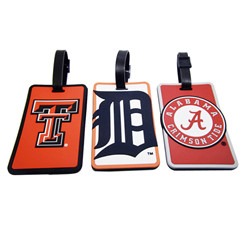 Personalized Embossed Logo PVC Custom Rubber standard size pvc luggage tag