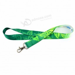 Factory custom cheap sublimation printing polyester lanyard for key with breakaway buckle