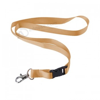 promotionele grappige polyester afneembare luchtvaart nek lanyard voor sleutels met logo op maat