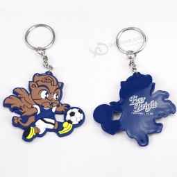 promotional gift 3d logo rubber soft pvc keychain