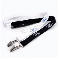 goedkope prijs zijde opdruk / bedrukt logo aangepaste lanyard voor ceremonie