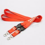 3D Polyester Silkscreen Printed/Printing Logo Custom Lanyard with Small MOQ