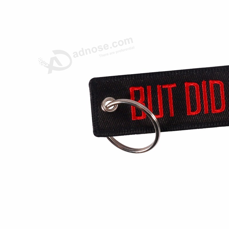 Keychain-Embroidery-Black-with-Red-Letter-Funny-Word-Key-Chain-Holder-for-Cars-and-Motorcycles-Key (3)