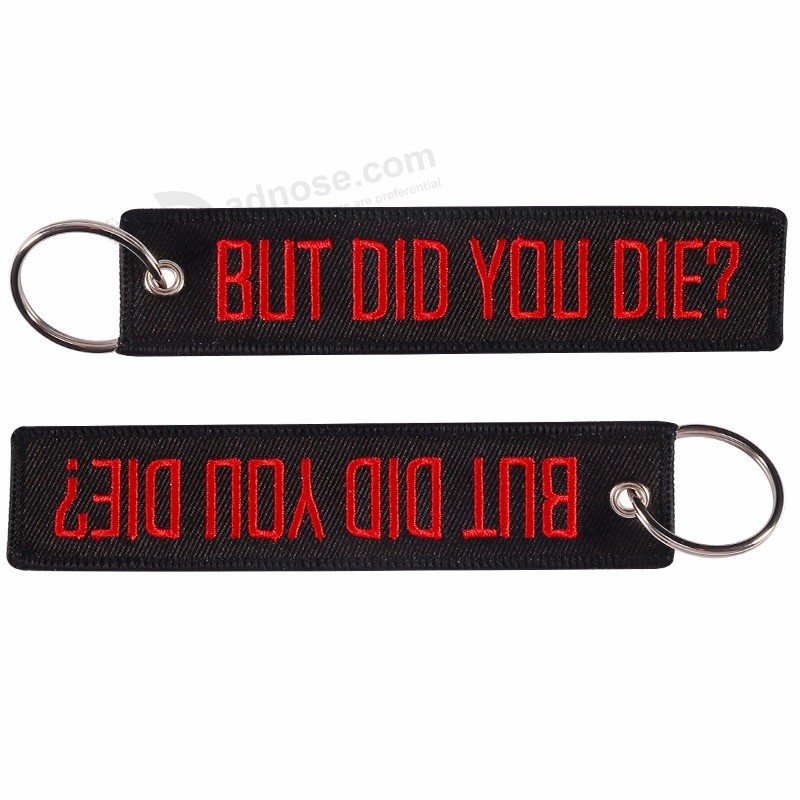 Keychain-Embroidery-Black-with-Red-Letter-Funny-Word-Key-Chain-Holder-for-Cars-and-Motorcycles-Key (1)