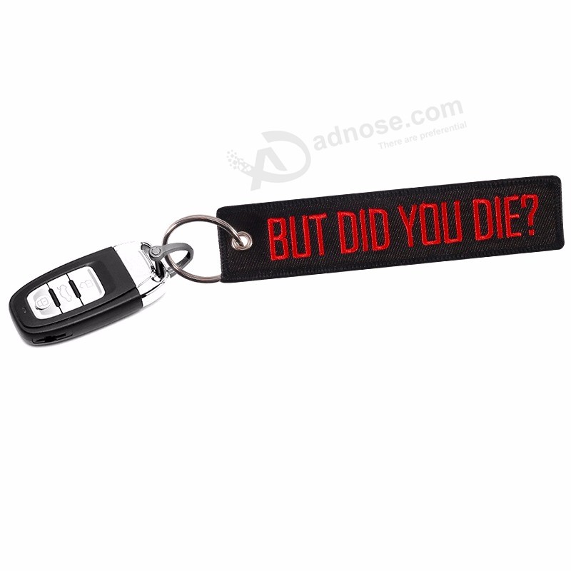 Keychain-Embroidery-Black-with-Red-Letter-Funny-Word-Key-Chain-Holder-for-Cars-and-Motorcycles-Key (4)
