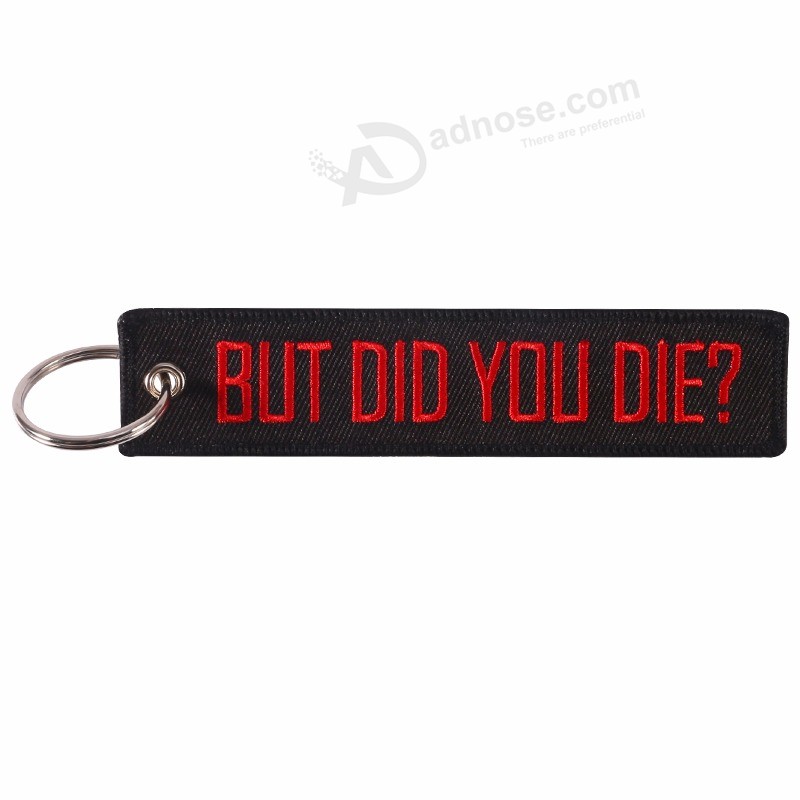 Keychain-Embroidery-Black-with-Red-Letter-Funny-Word-Key-Chain-Holder-for-Cars-and-Motorcycles-Key (2)