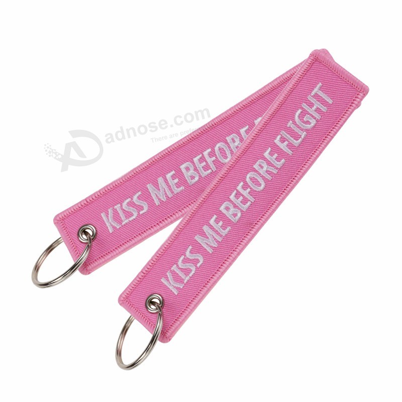 Fashion Keychain Bijoux Kiss Me Before Flight llaveros Keychains Embroidery Key Fobs OEM ATV Car Key Chains for Motorcycle Cars (11)