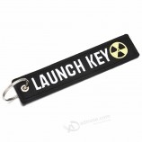 mode lancering KEY borduurwerk sleutelhanger Key bagagelabel