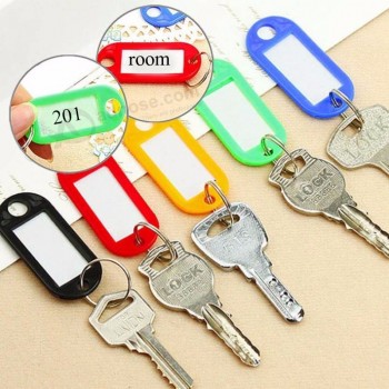 Custom Plastic Keychain Key Tags ID Label Name Tags