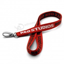 Factory Promotional Custom Polyester Woven Neck Lanyards