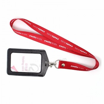 Promotional Sublimated Lanyard Printed Exhibition Rivet Lanyard with ID Badge Holder