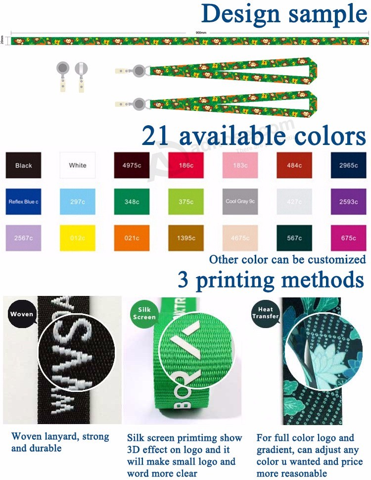 Factory OEM Various Silk Screen Printing Custom EGO Cig Lanyard for Sale